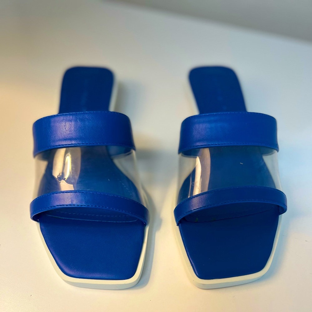 Who What Wear Low Block Slide Sandel